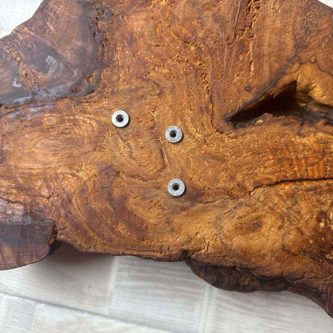 ハンドメイド品　樟輪切りサイドテーブル、テーブル