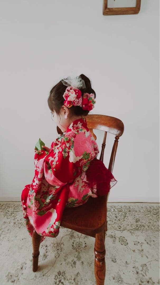 七五三　七五三髪飾り　ヘッドドレス　着物髪飾り　ピンク髪飾り　107