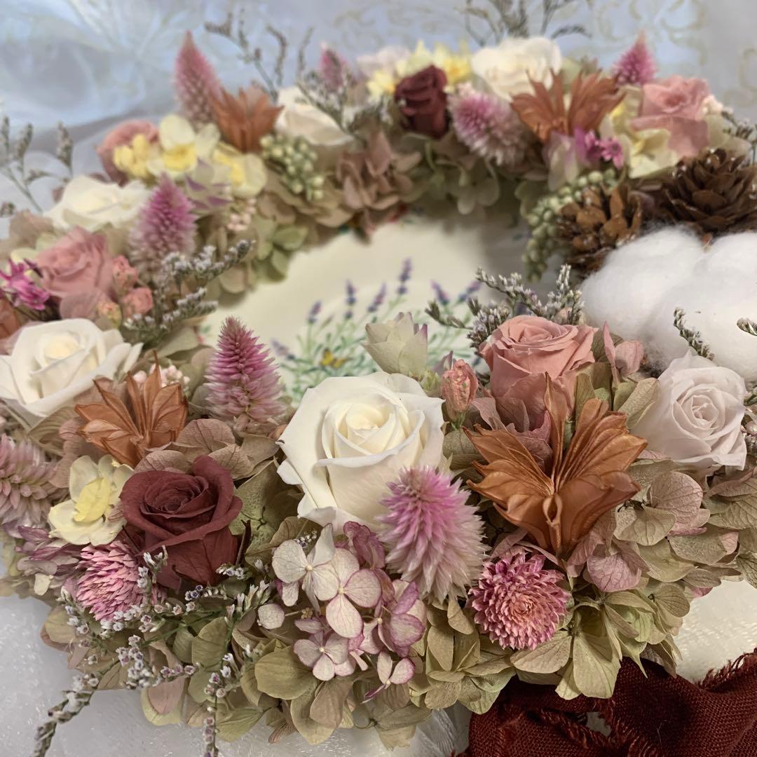 プリザ&ドライフラワーリース♡ウィンターガーデン