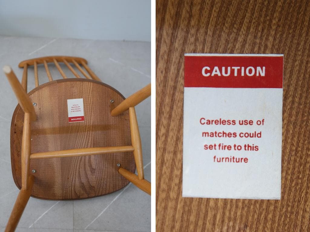 英国アンティークERCOLアーコールゴールドスミスチェア/イス(91-134-3