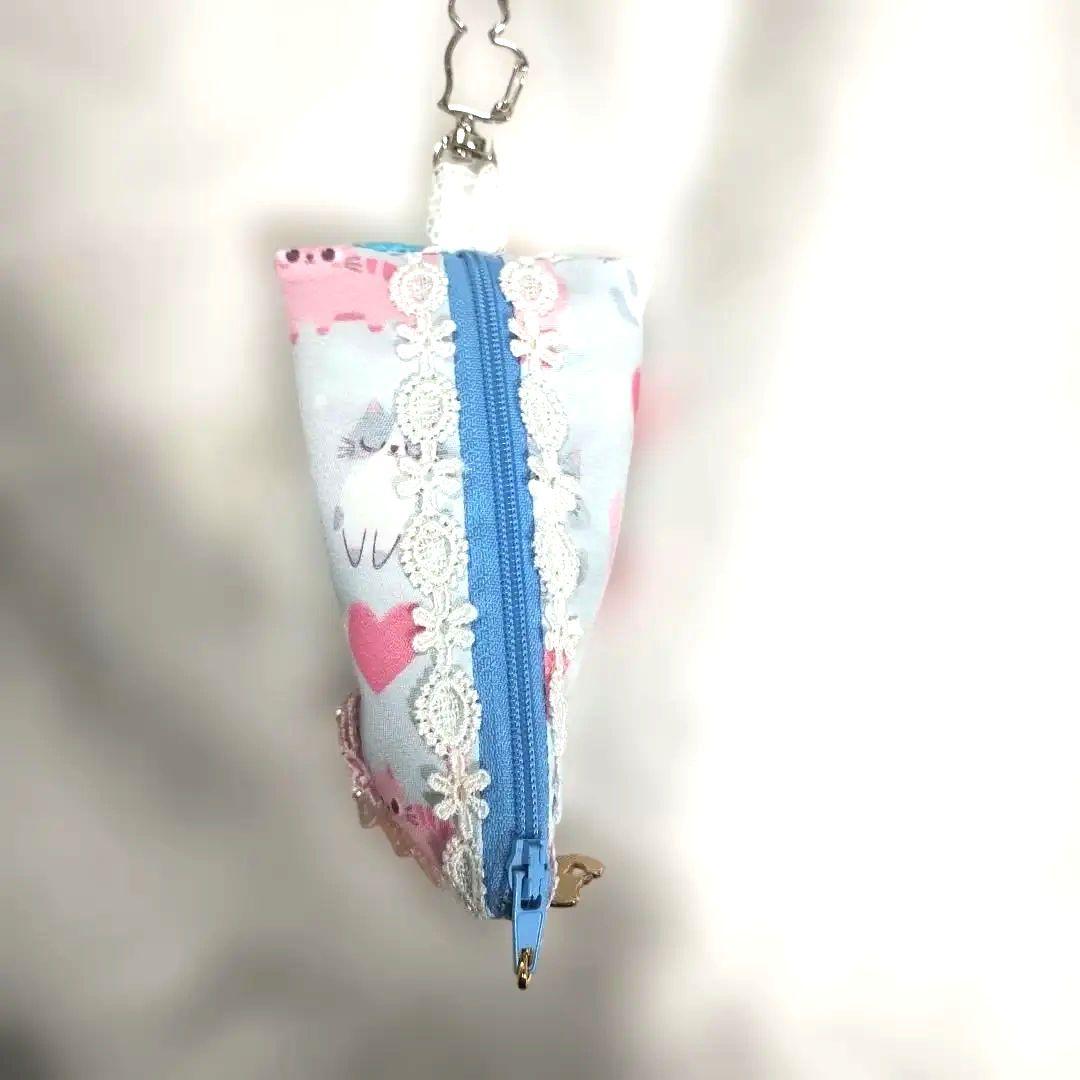 ポケットティッシュケース＆小物ミニポーチ 猫柄