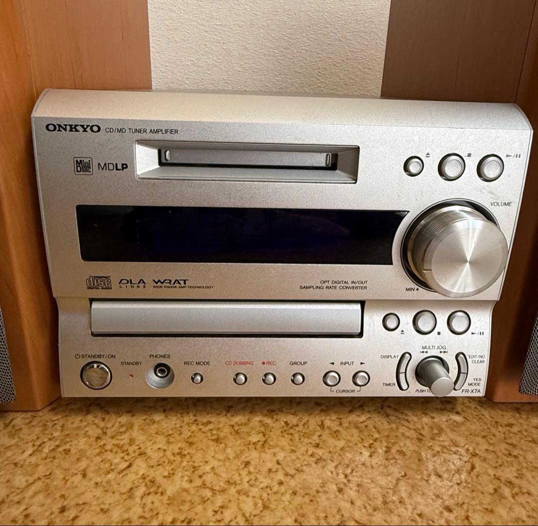 ONKYOミニコンポ FR-X7A CD/MD TUNER AMPLIFIER