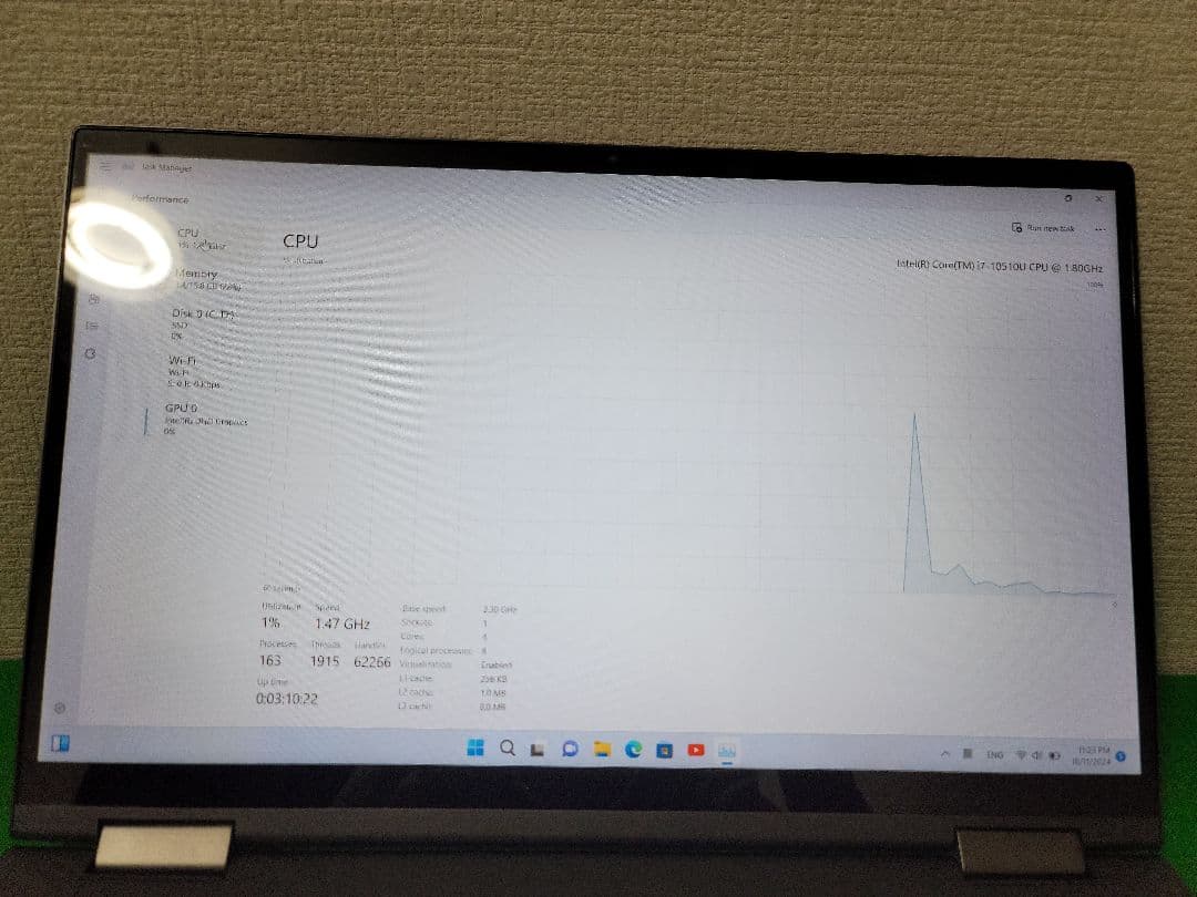 Lenovo 2-in-1 ノートPC 15インチ グレー