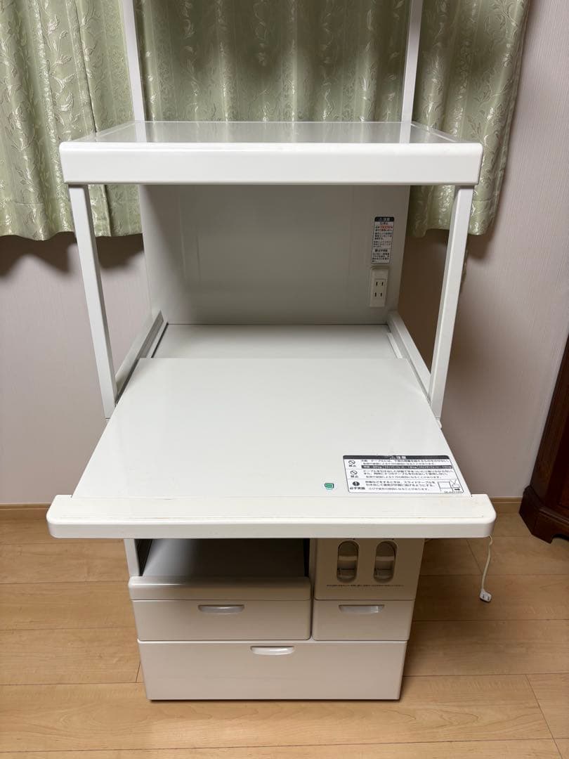 【ももりん】レンジラック 米びつ付き