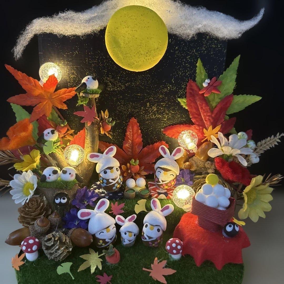 どんぐりアート♡秋のオブジェ＆お月見オブジェ♡