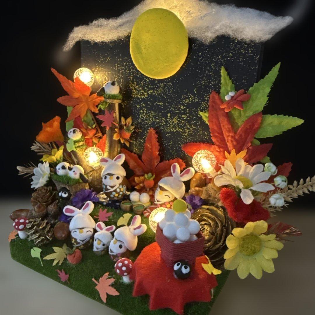 どんぐりアート♡秋のオブジェ＆お月見オブジェ♡