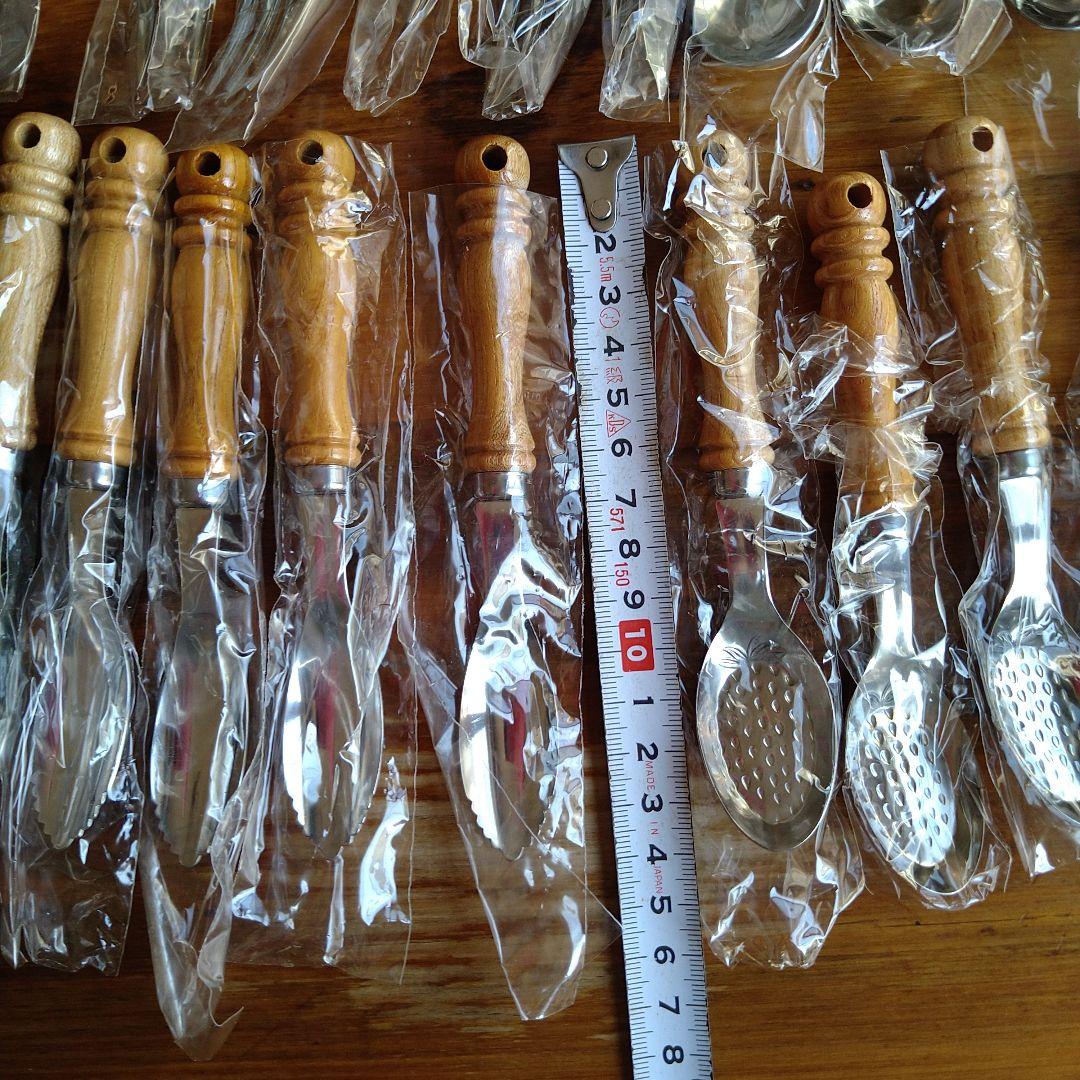 Tomi woody 　トミウッディ カトラリー　45本　木箱　新品未使用保管品
