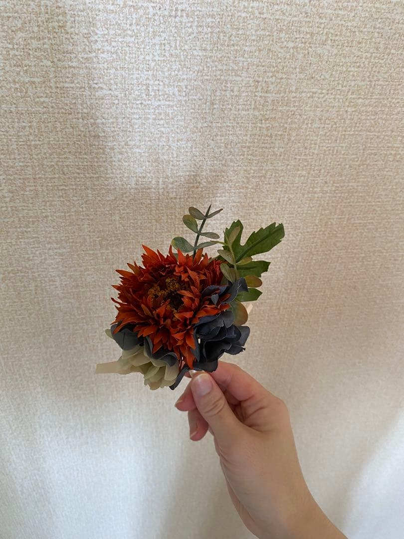 造花　ウェディング　ブーケ　ウエディング　秋婚　冬婚　ブートニア