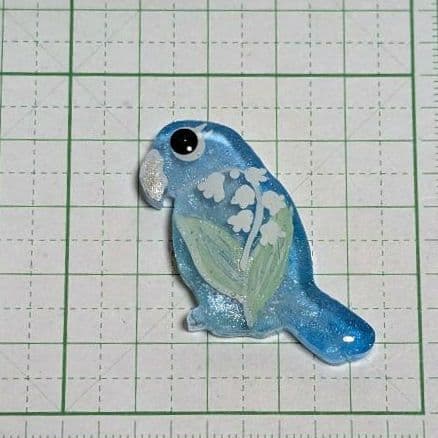 トッシュちょび様　4.25 →3.31 インコ　レジンヘアゴム　スズラン