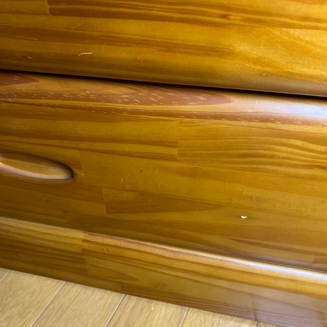 【たんす】カントリー調 木製 チェスト　日本製　引き出し　箪笥