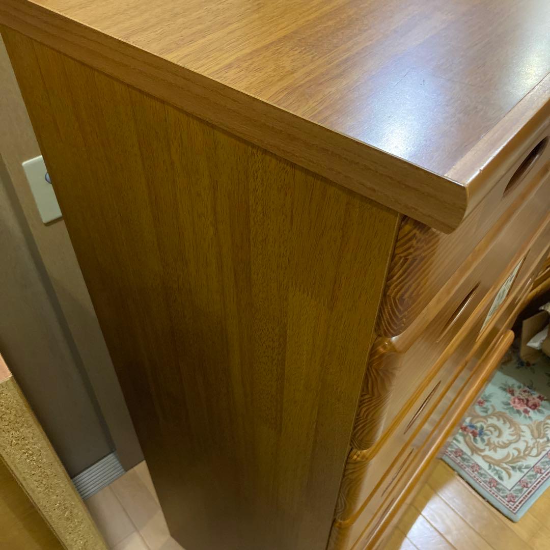 【たんす】カントリー調 木製 チェスト　日本製　引き出し　箪笥