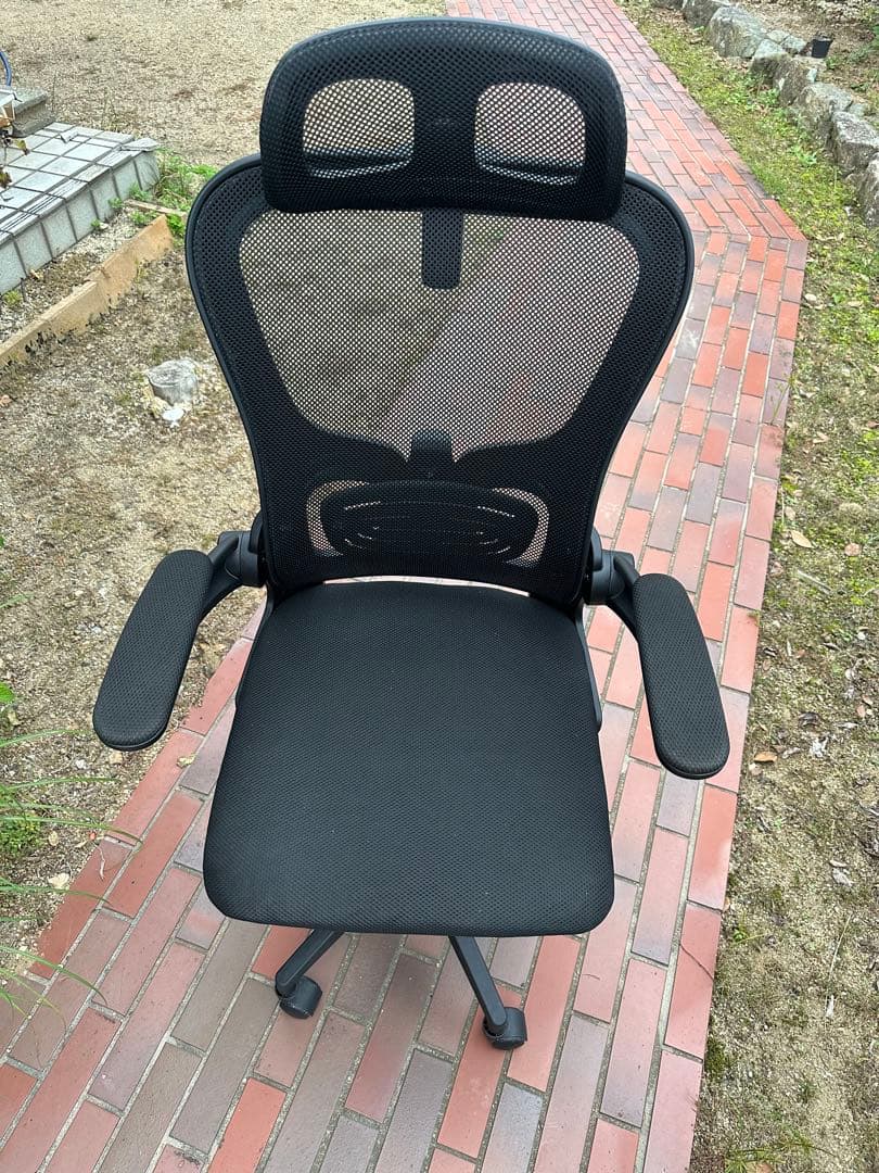 メッシュデスクチェア ヘッドレスト付き