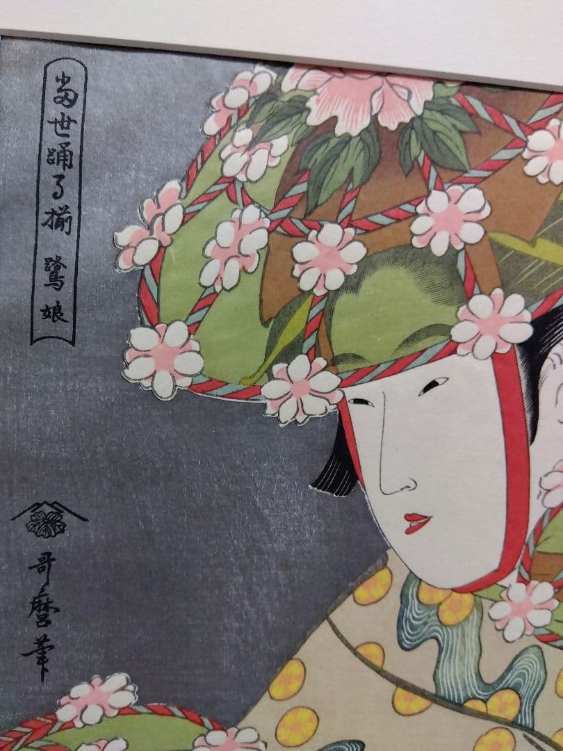 浮世絵 と新品額　喜多川歌麿　歌麿名作撰　悠々洞出版　復刻浮世絵