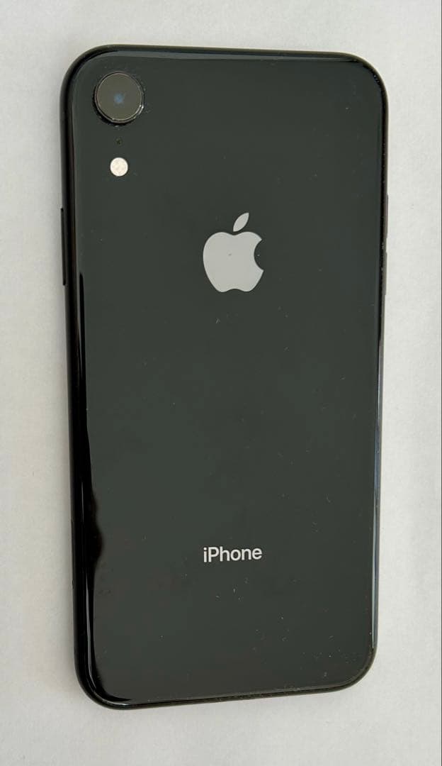 iPhone XR 64GB ブラック SIMフリー 動作確認済み 箱イヤホン付