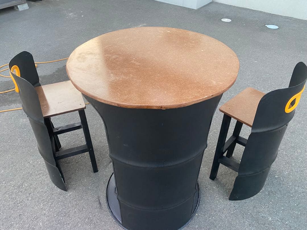 ドラム缶テーブルチェアーセット