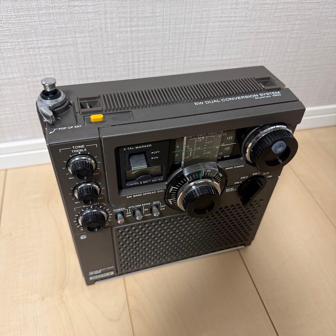 SONY ICF-5900 スカイセンサー（70年代短波ラジオ）専用ケース付