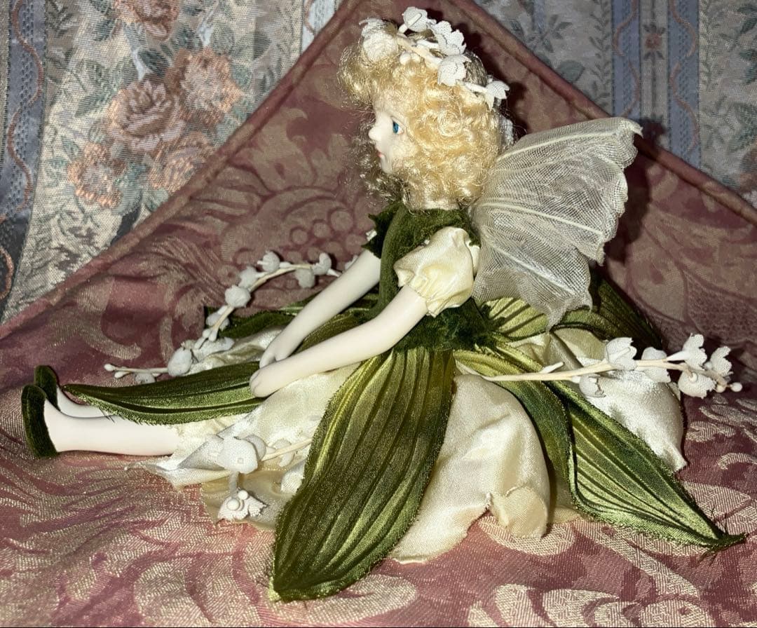 若月まり子さんすずらん 花の妖精ビスクドール