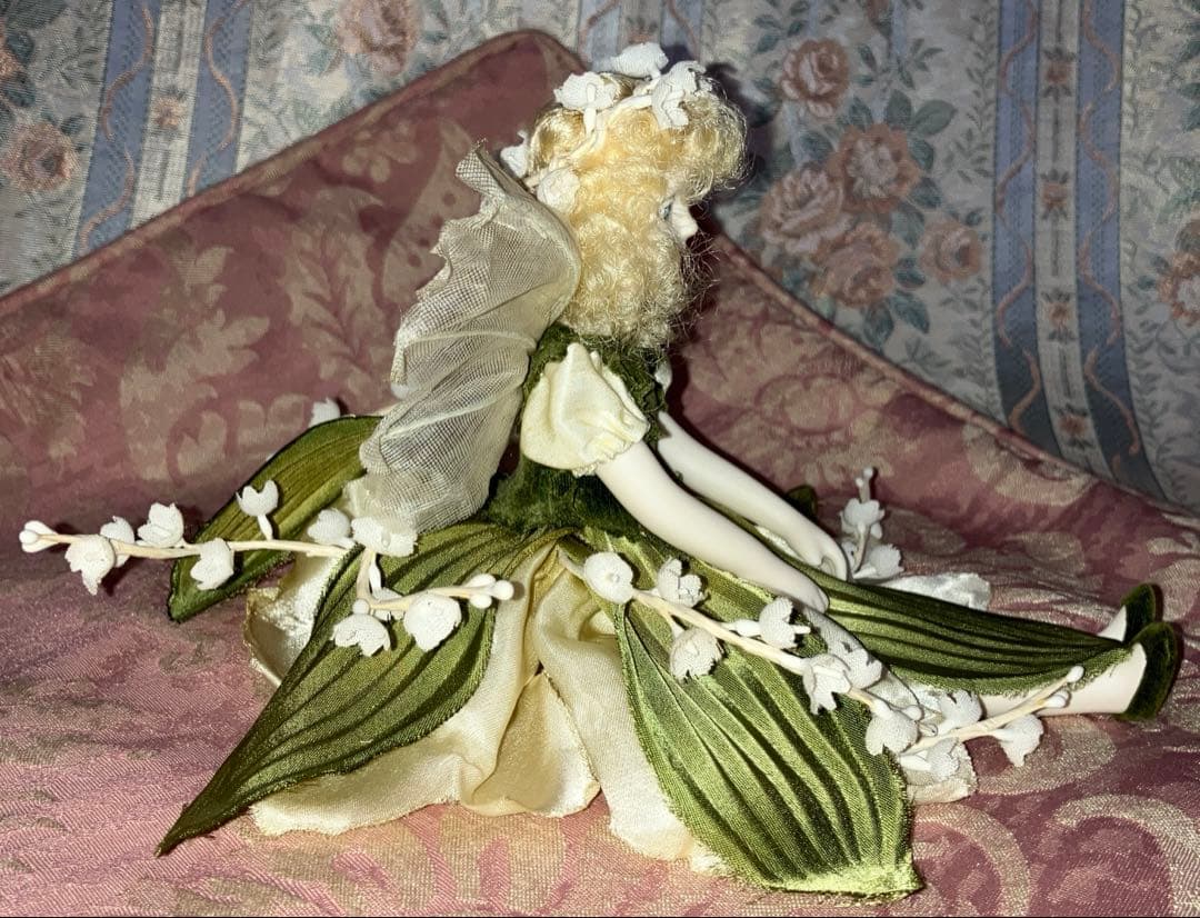 若月まり子さんすずらん 花の妖精ビスクドール