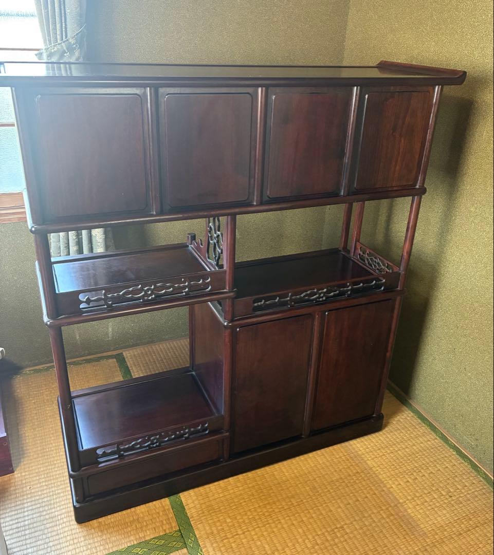 【美品】和風アンティーク 飾り棚 茶箪笥