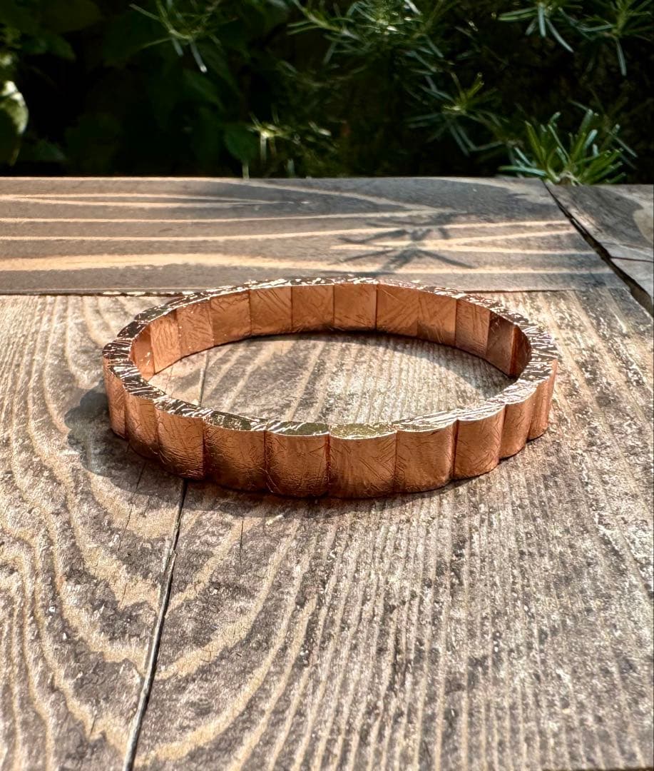 ギベオン（メテオライト）バングル　8mm 内径16.5cm
