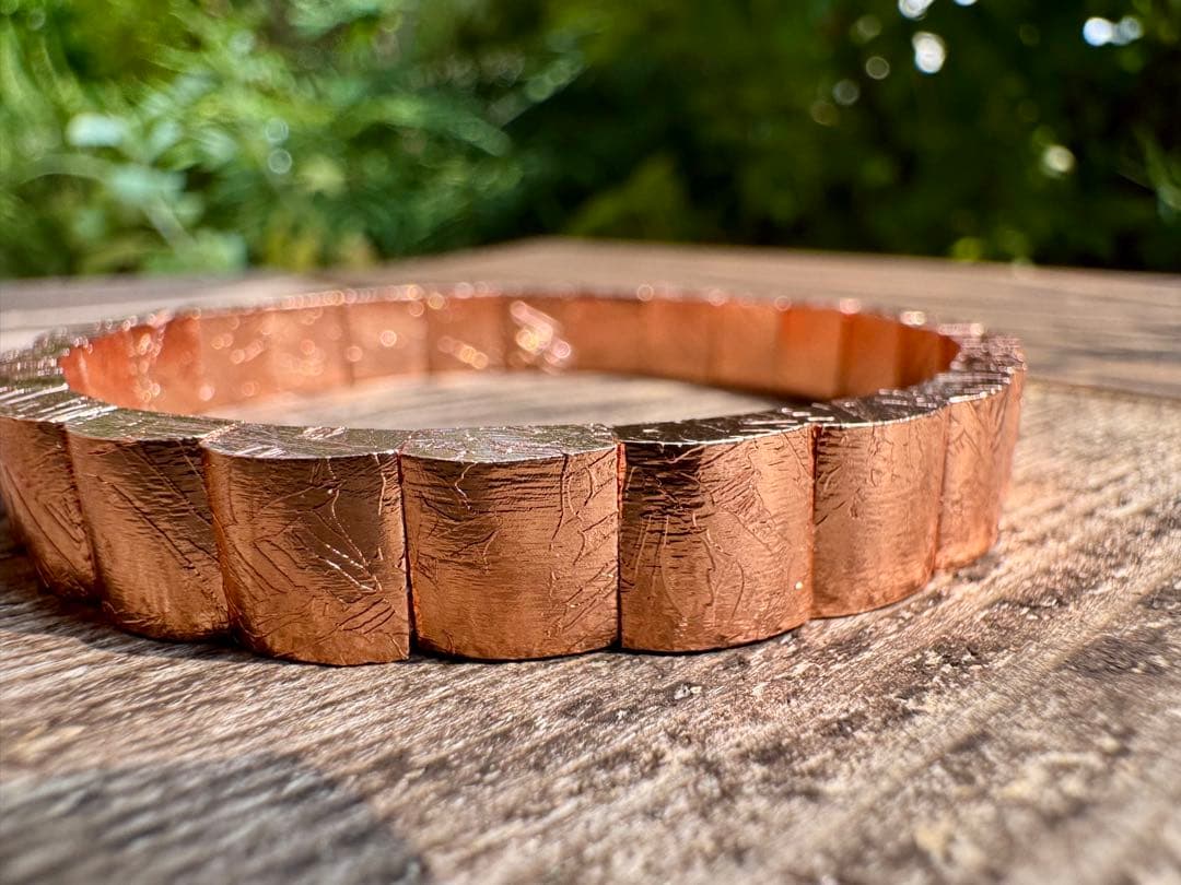 ギベオン（メテオライト）バングル　8mm 内径16.5cm