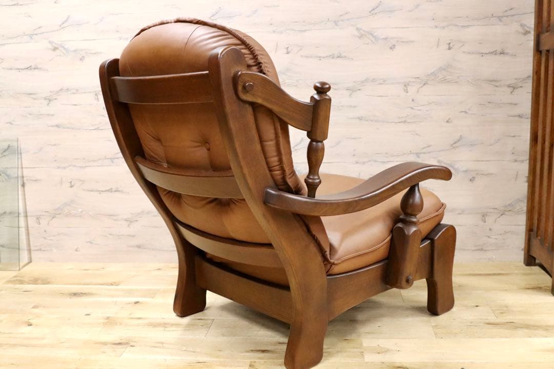 GMFN177○オランダ製 ダッチカントリー シングルソファ 1人掛けソファ 本