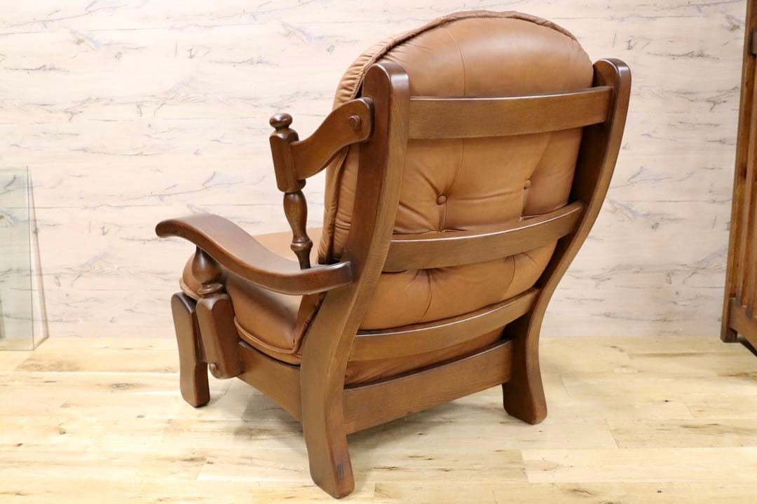 GMFN177○オランダ製 ダッチカントリー シングルソファ 1人掛けソファ 本