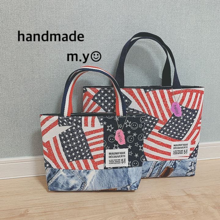 handmade オーダー受け付け✩入学準備　入園準備　デニムハンドメイド
