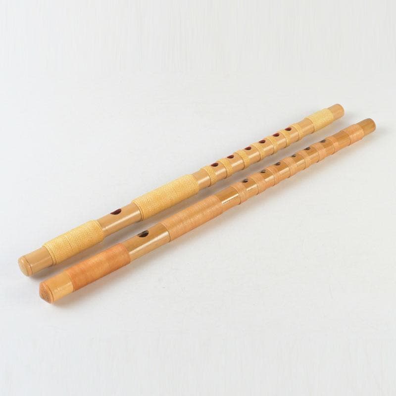 和楽器　木管楽器　横笛　竹笛　袋付　2点まとめて　V　A34