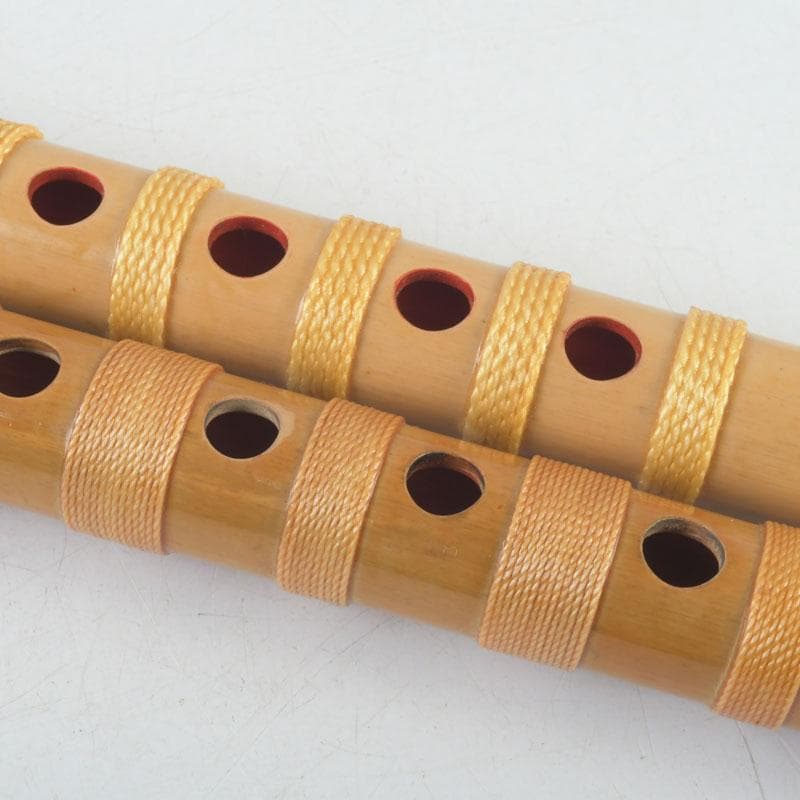 和楽器　木管楽器　横笛　竹笛　袋付　2点まとめて　V　A34