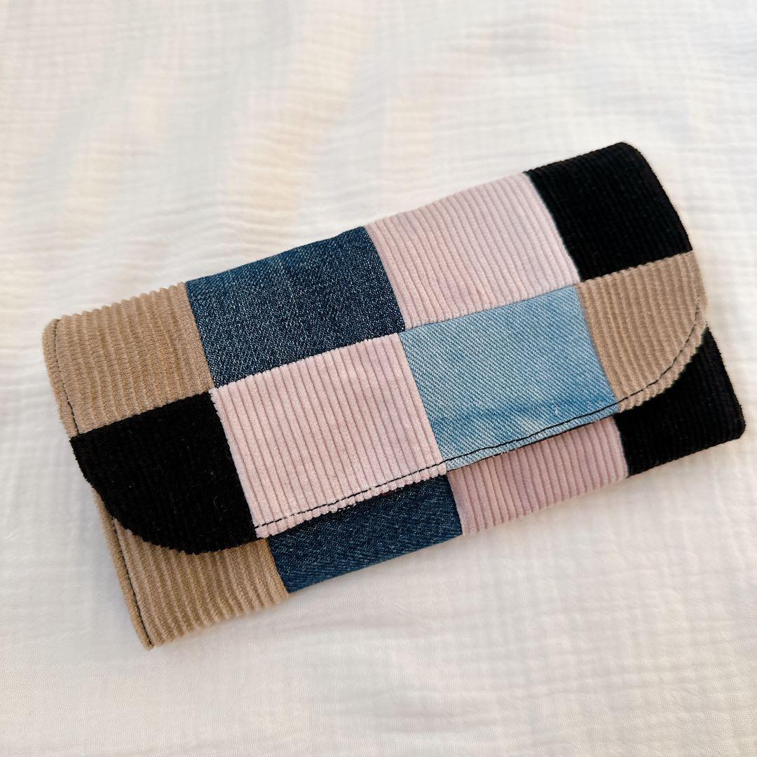 ハンドメイド　デニムリメイク長財布　2