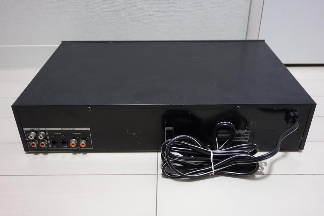録音・再生しました 業務用 CDレコーダー CDR-W33 SONY ソニー