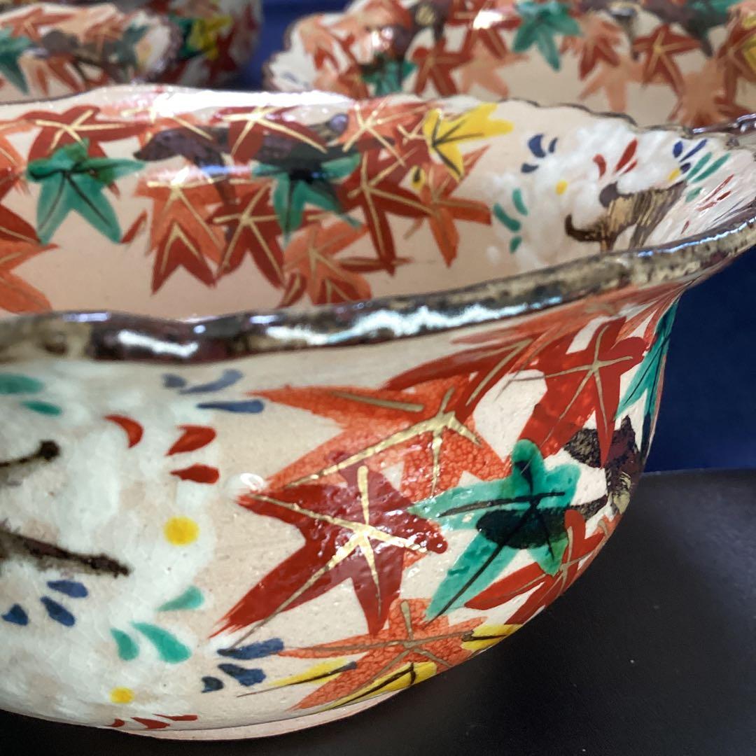 京焼乾山写雲錦向付10客　　新品未使用