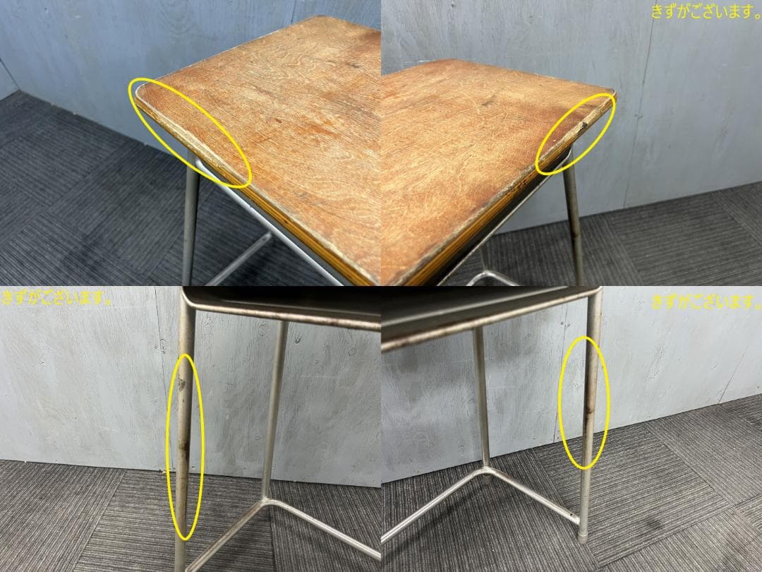 322◆格安配送地域あり◆ホウトク◆学童机・椅子4組(旧JIS1号)学校学習塾