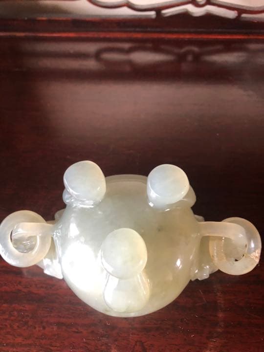 中国 天然古玉 香炉 ヒスイ 年代品