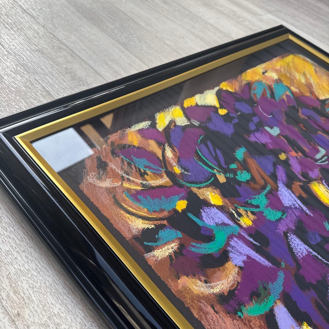 シルクスクリーン　ミクスドメディア　セリグラフ　全ての花　絵