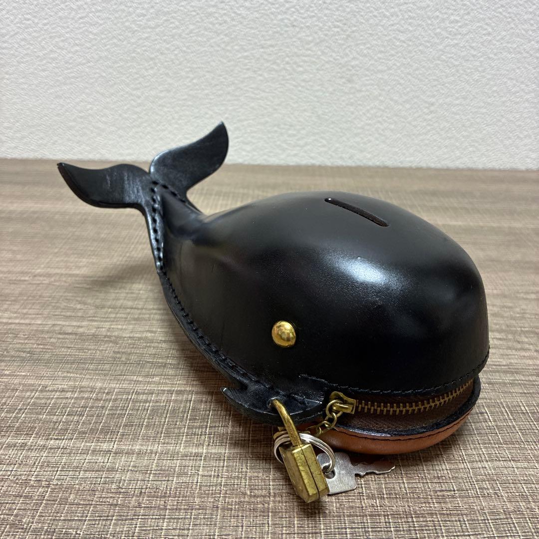 鴻池製作所 クジラ 貯金箱 鍵付き