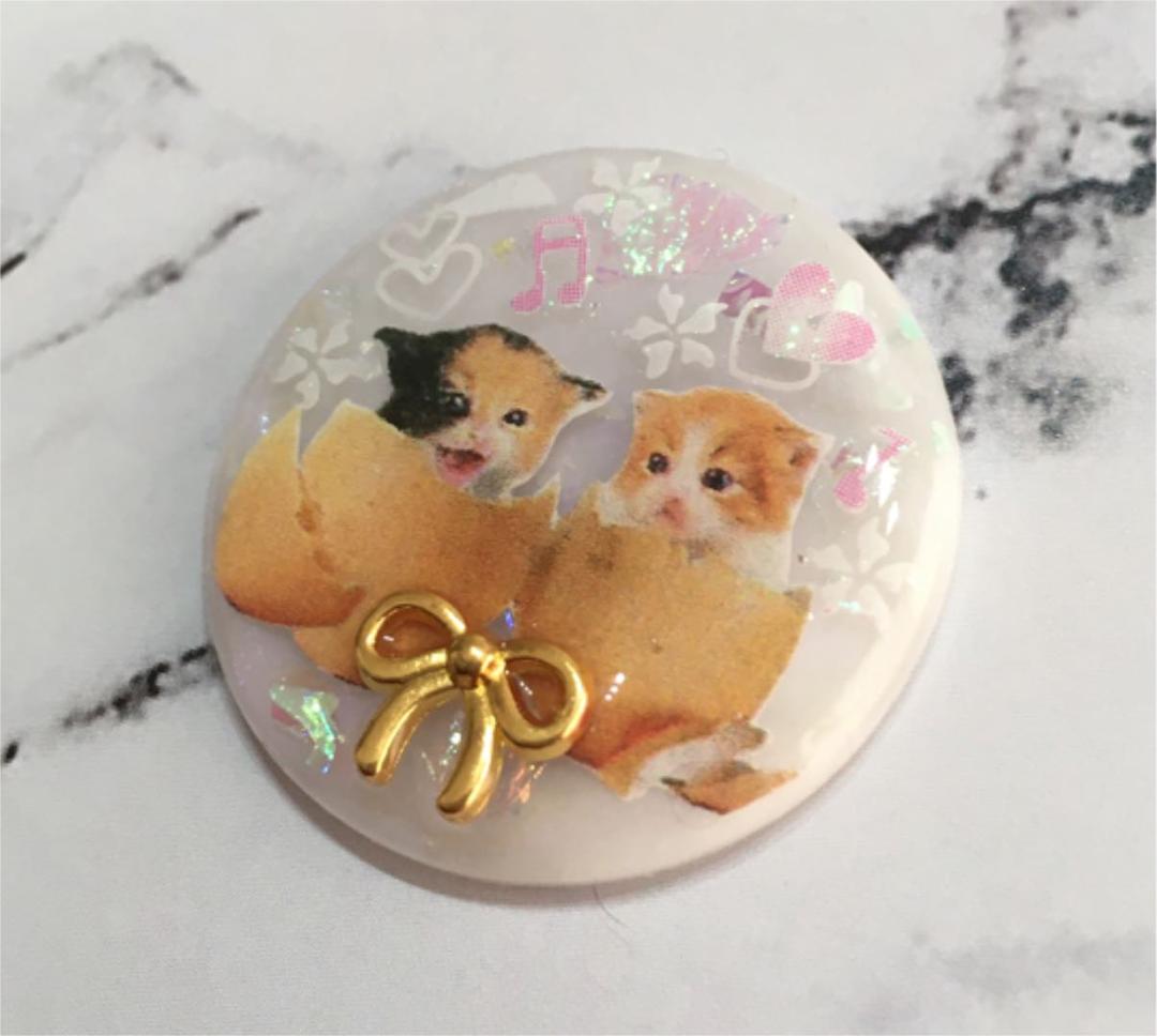 レジンヘアゴム、新作・誕生！ぴょ？( °_° )猫ちゃん