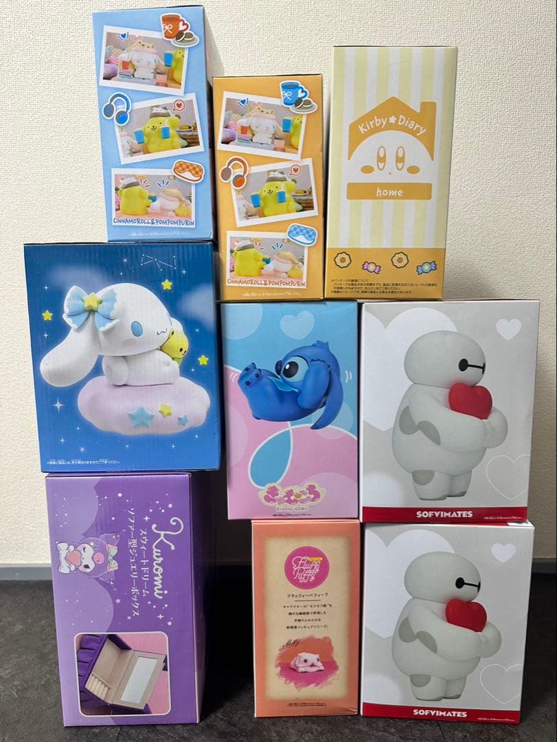 【新品9点セット】サンリオ ディズニー 星のカービィ フィギュア まとめ売り