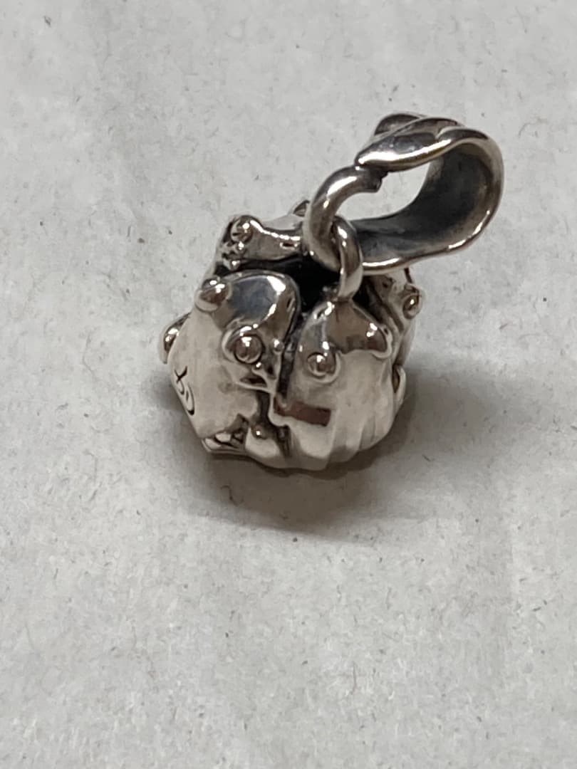 刻印 かすう工房 蛙玉 蛙 おたまじゃくし ペンダント トップ チャーム