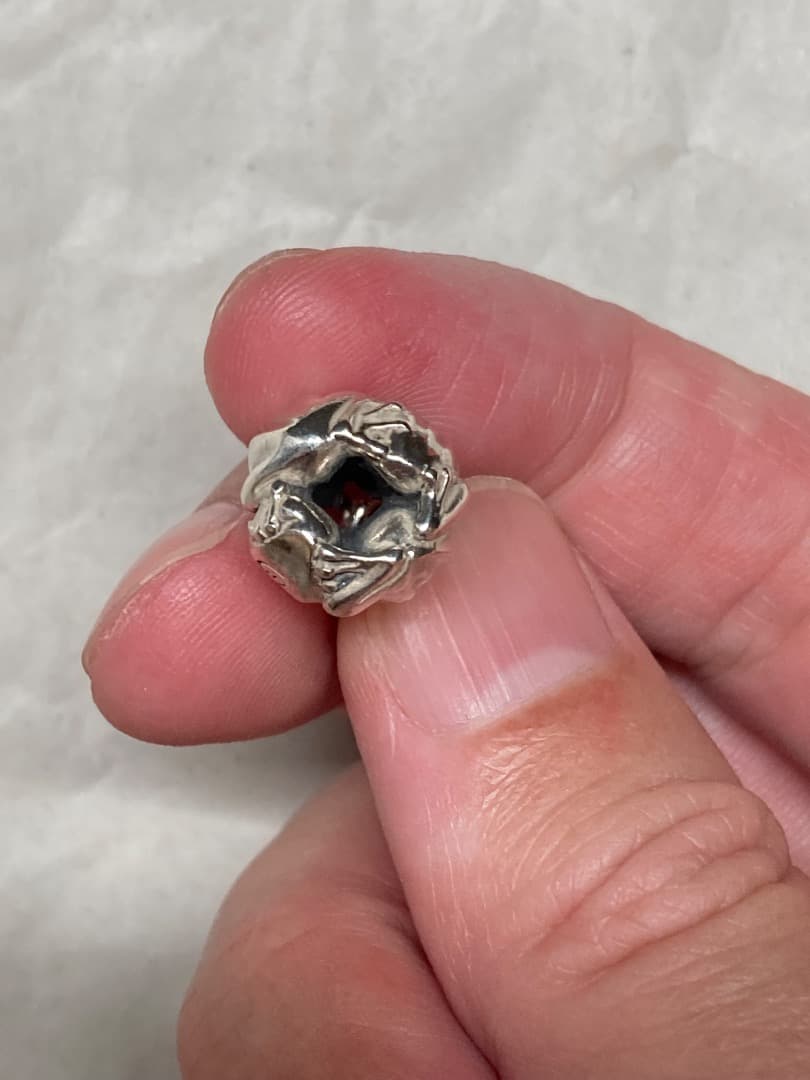 刻印 かすう工房 蛙玉 蛙 おたまじゃくし ペンダント トップ チャーム