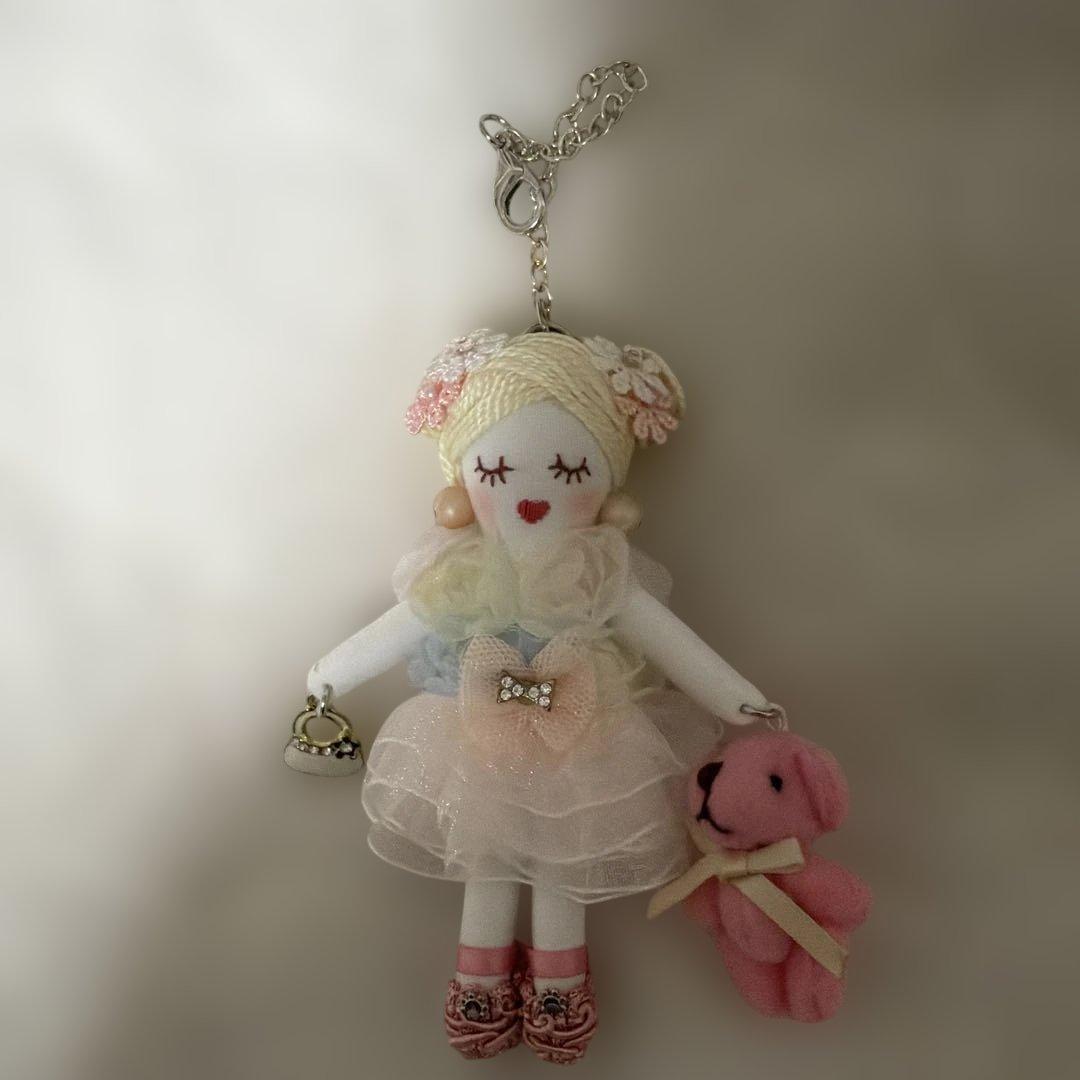 ハンドメイド　ドール　ドールチャーム　バックチャーム　ルルベちゃん