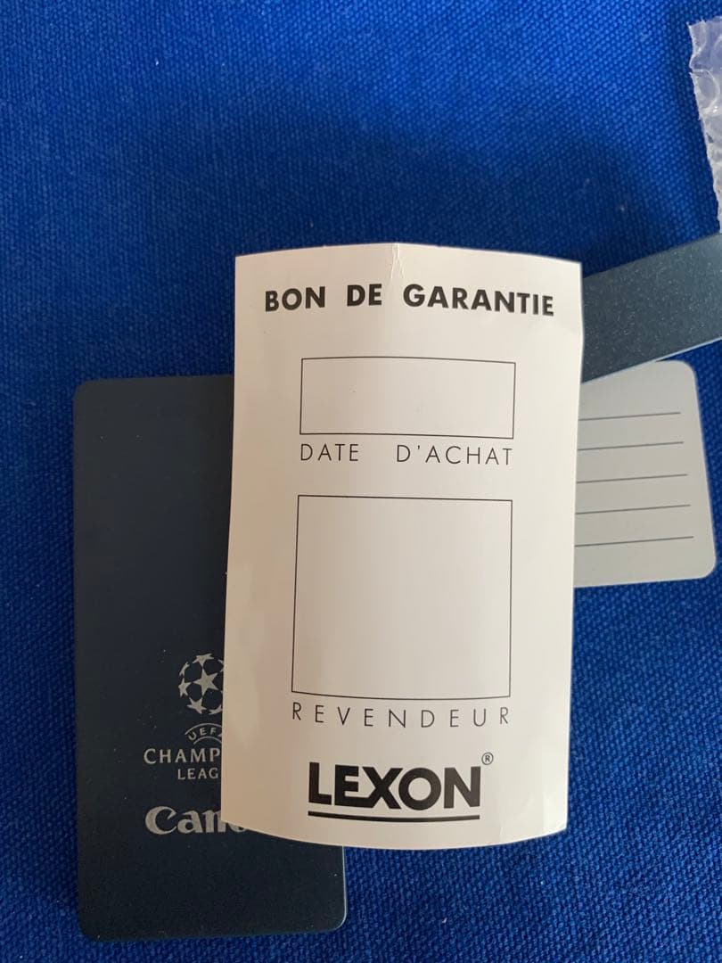 入手不可能！チャンピオンズリーグ・ネームタグ仏LEXON製Canon非売品