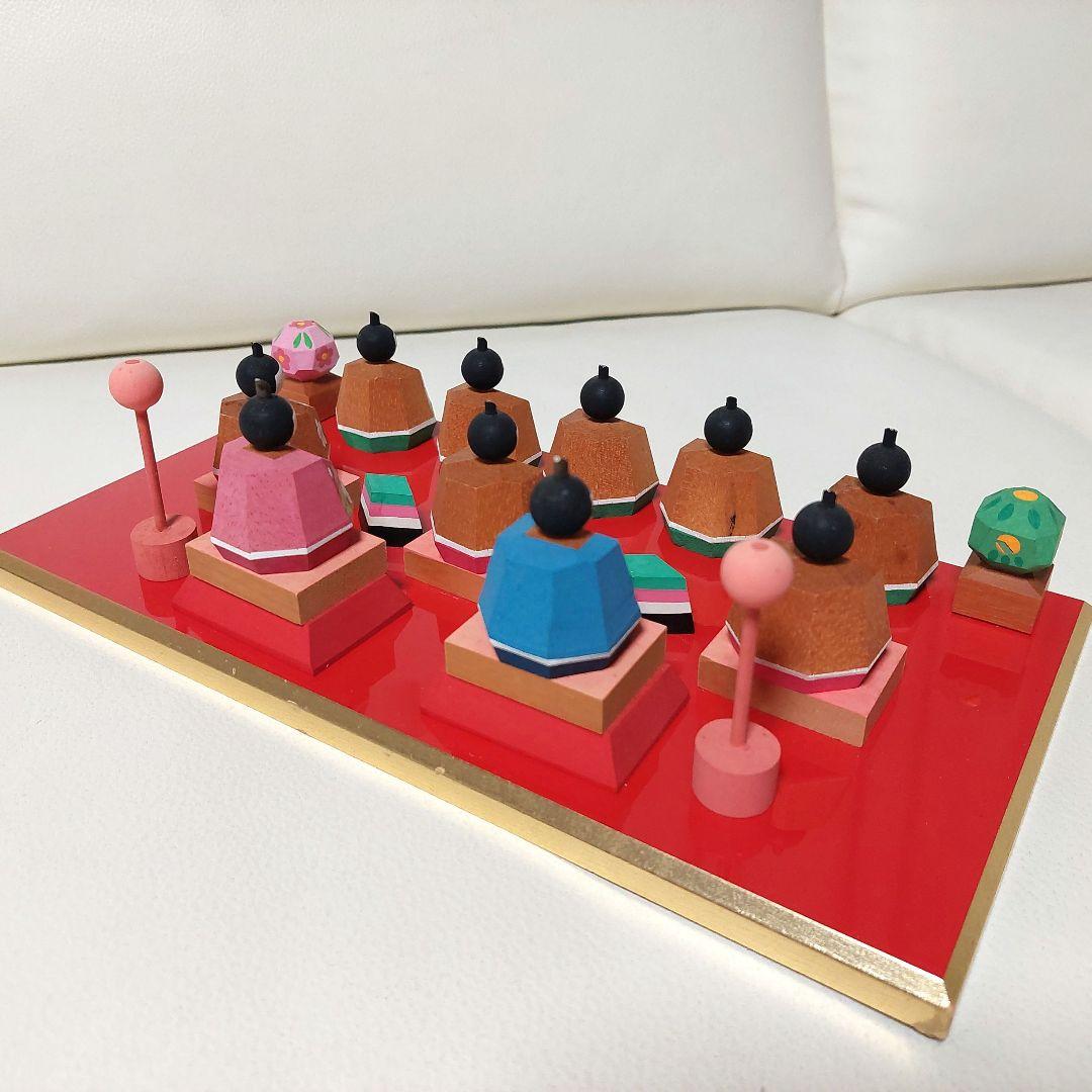 ◆南雲 伊予一刀彫 雛人形 三人官女 五人囃子 花の宴 お雛様