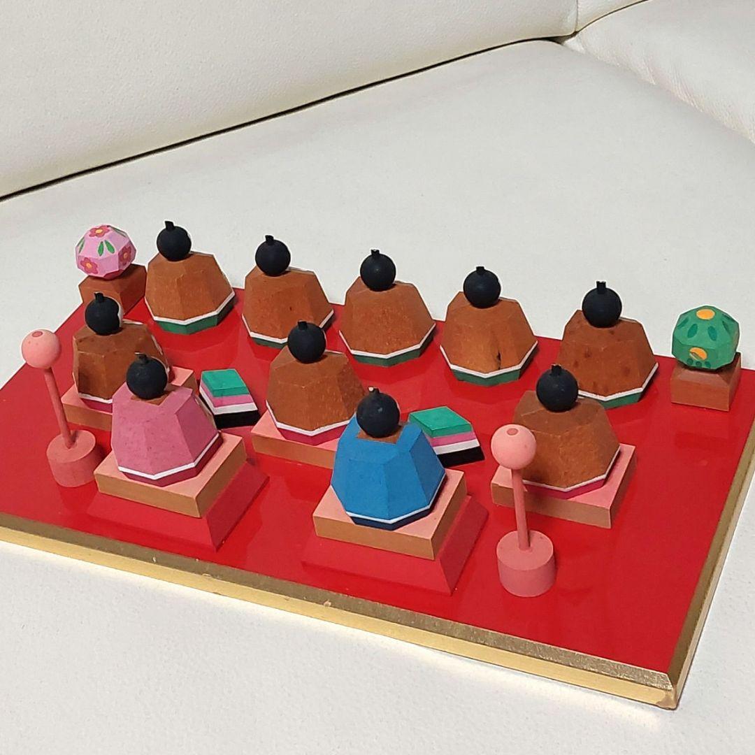 ◆南雲 伊予一刀彫 雛人形 三人官女 五人囃子 花の宴 お雛様