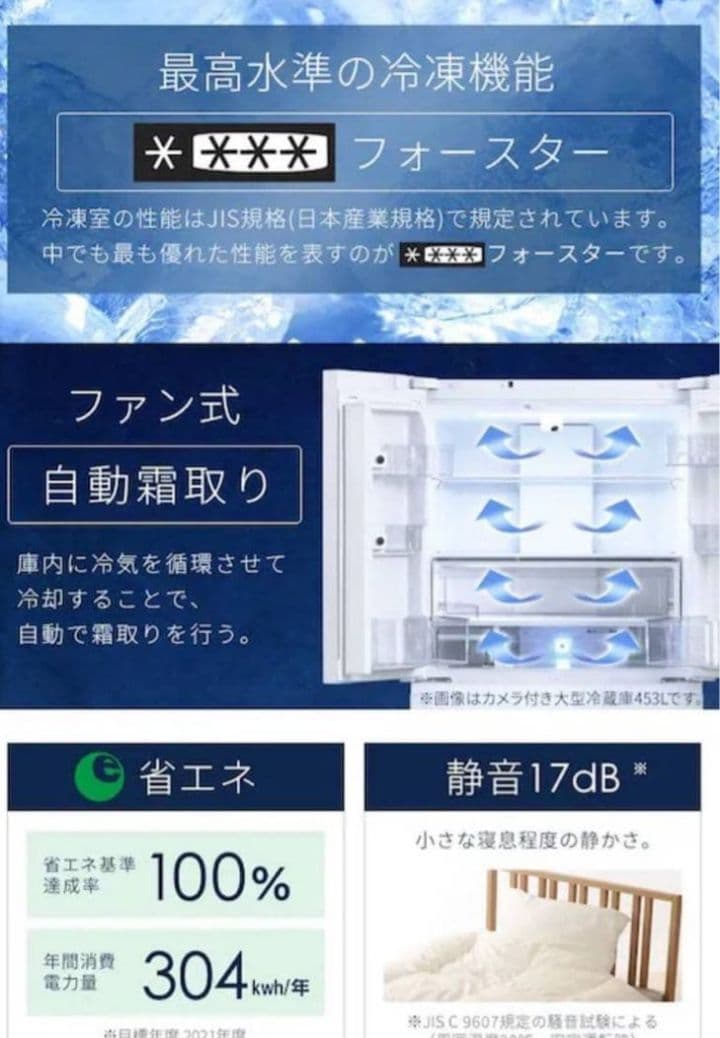 新品未開封❗アイリスオーヤマ　6ドア冷蔵庫　503L　北九州市福岡市限定