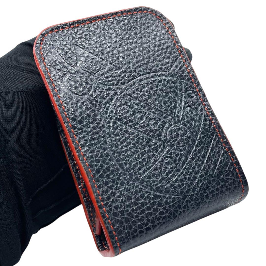 未使用級　ヴィヴィアンウエストウッド　m1 レザー　ネイビー　シガレットケース