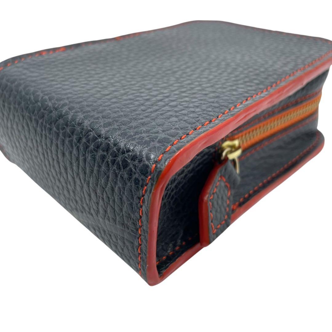 未使用級　ヴィヴィアンウエストウッド　m1 レザー　ネイビー　シガレットケース