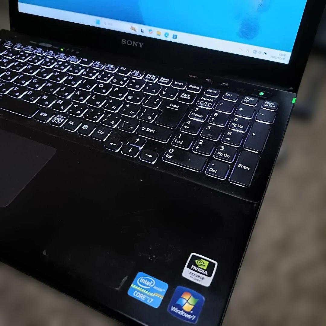 Windowsノート本体 SONY VAIO SVS151A12N i7 GeForce Win11