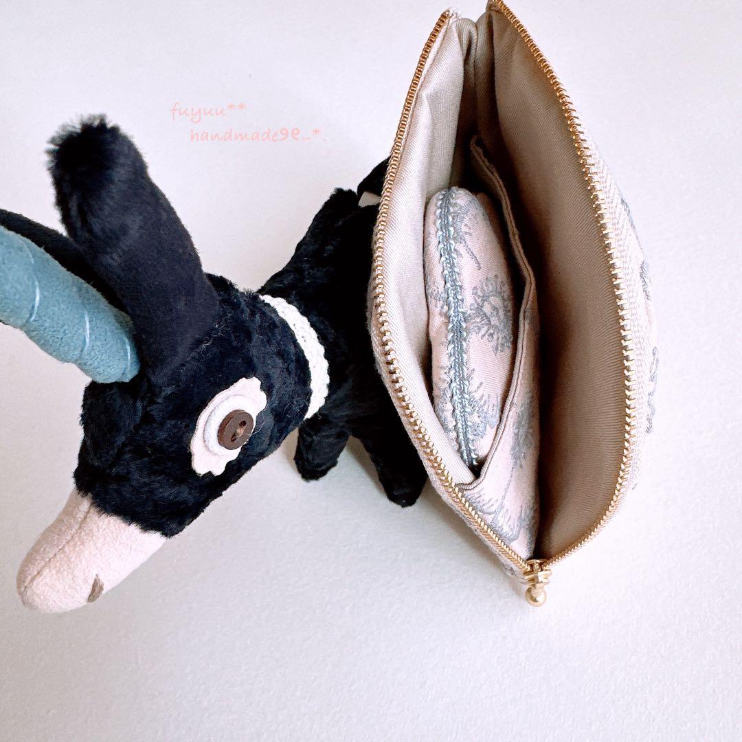 確認ページです୨୧⑅*.ハンドメイド ミナペルホネン アネモネ ミラー ＆ポーチ